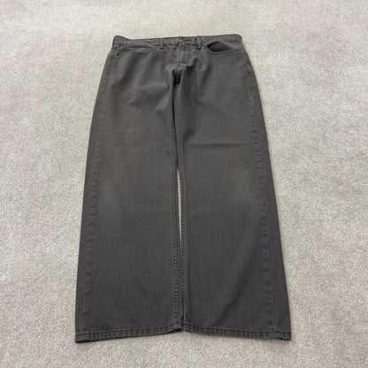 Levi’s 505 jeans y2k W40L30 grey straight leg 2000s style red tab logo pants