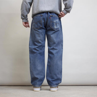 Blue Levi's 505 jeans W38L30 loose denim jeans red tab logo