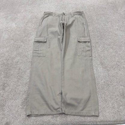 Wrangler cargo pants y2k beige W34L30 Loose straight leg skater style workwear utility