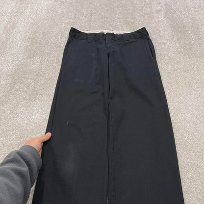 Y2K Dickies work pants black Slim straight chino style skate trousers