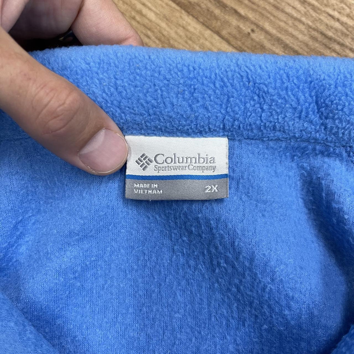 Y2K Colombia tech fleece blue Women's full zip autumn adjustable technical fleece