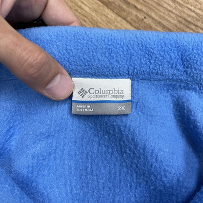 Y2K Colombia tech fleece blue Women's full zip autumn adjustable technical fleece