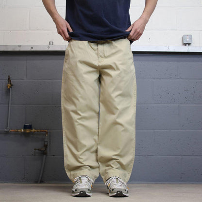 Y2K loose Tommy Hilfiger chino pants beige Loose leg chino style preppy trousers
