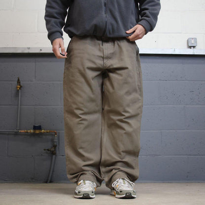 Carhartt carpenter pants W42L32 baggy khaki relaxed fit skate pants