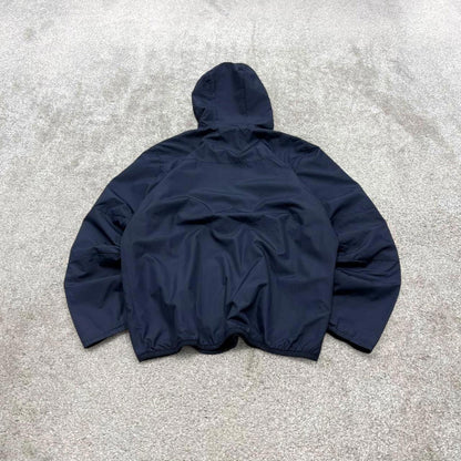 00s Nike technical windbreaker jacket Medium men's navy y2k hooded full zip up coat technical