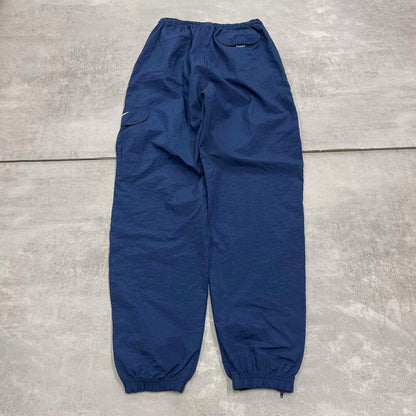Navy Nike cargo trackies M loose floaty Y2K joggers embroidered logo