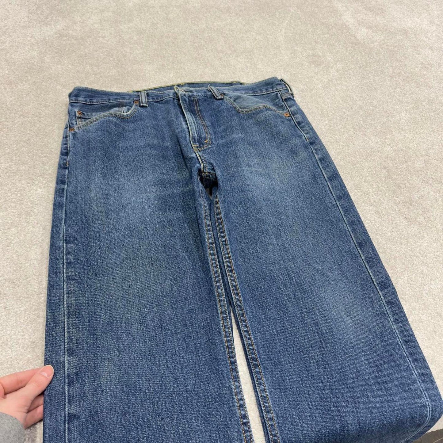 Y2K Levi’s 505 jeans straight leg blue Straight fit denim pants red tab logo