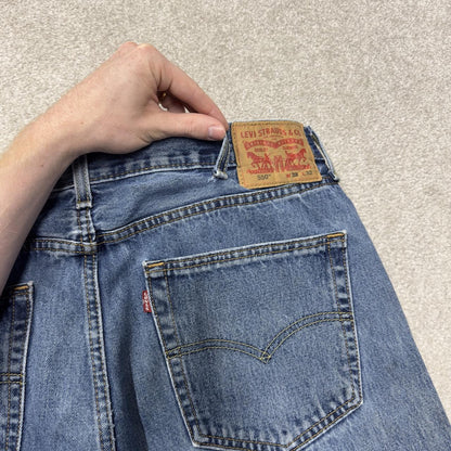 Levi’s 550 jeans Y2K W38L32 blue denim loose leg red tab logo
