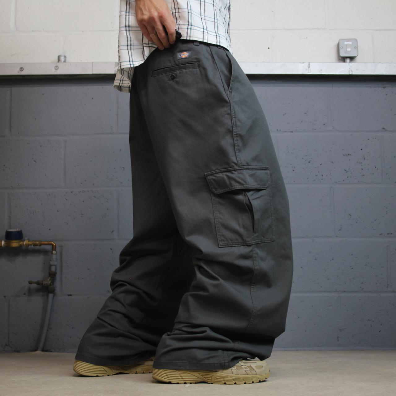 Dickies extra baggy cargo pants y2k grey W44L32 Wide leg skater work pants