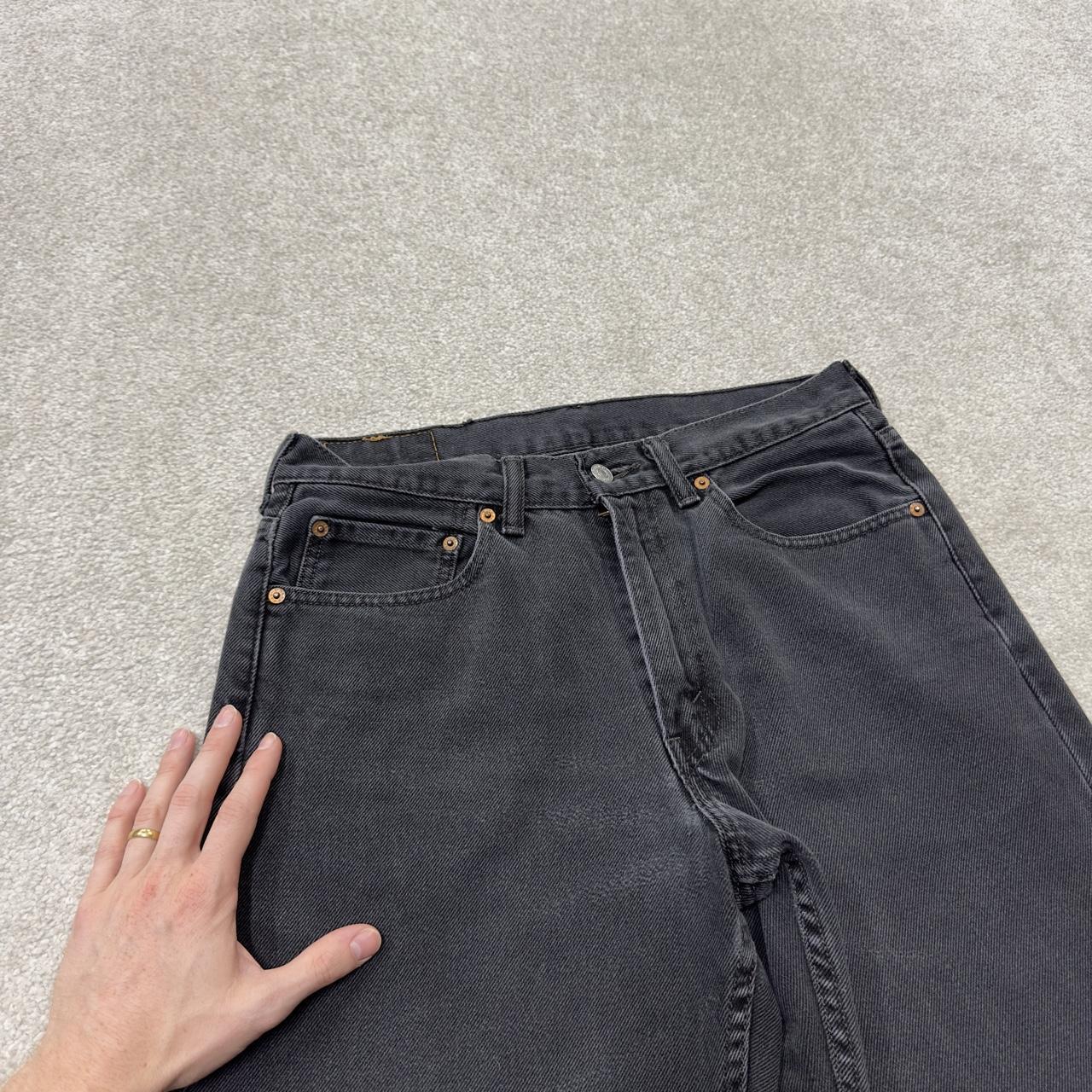 Black Levi’s 550 jeans y2k W30L29 Levi’s straight leg 550 red tab logo pants