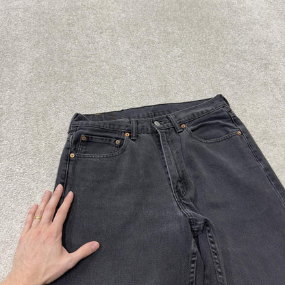 Black Levi’s 550 jeans y2k W30L29 Levi’s straight leg 550 red tab logo pants