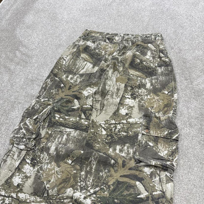 Y2k camo cargo pants brown Finesse floaty tree camouflage cargos