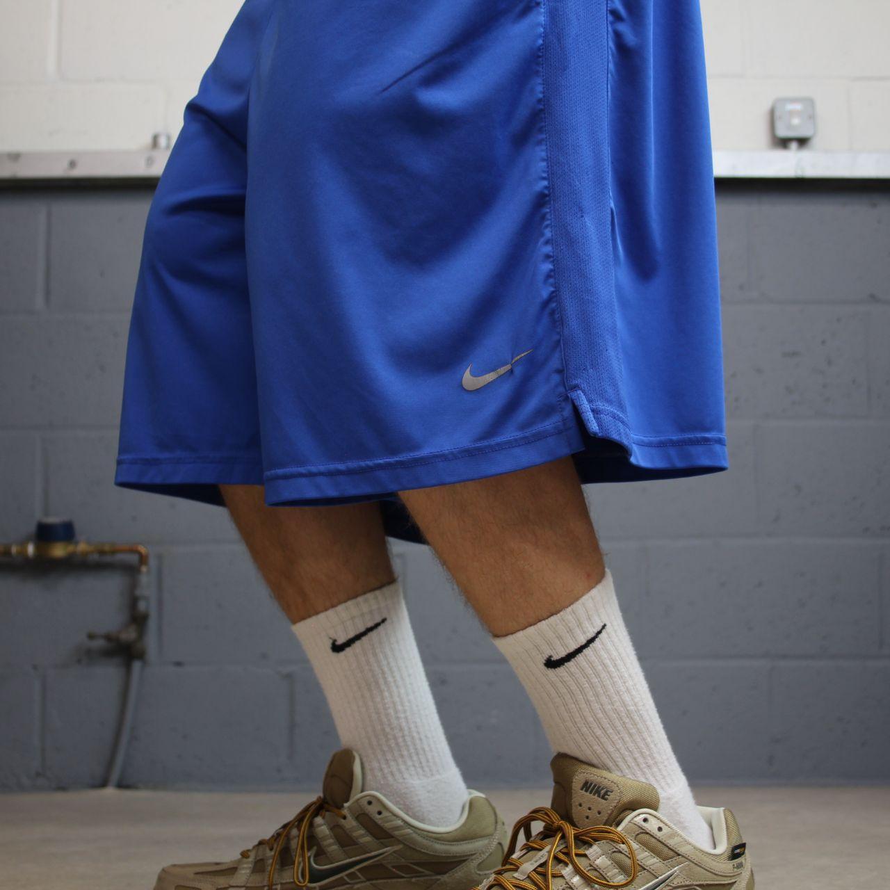 Baggy Nike sports shorts y2k blue Dri-Fit comfy floaty summer gym shorts
