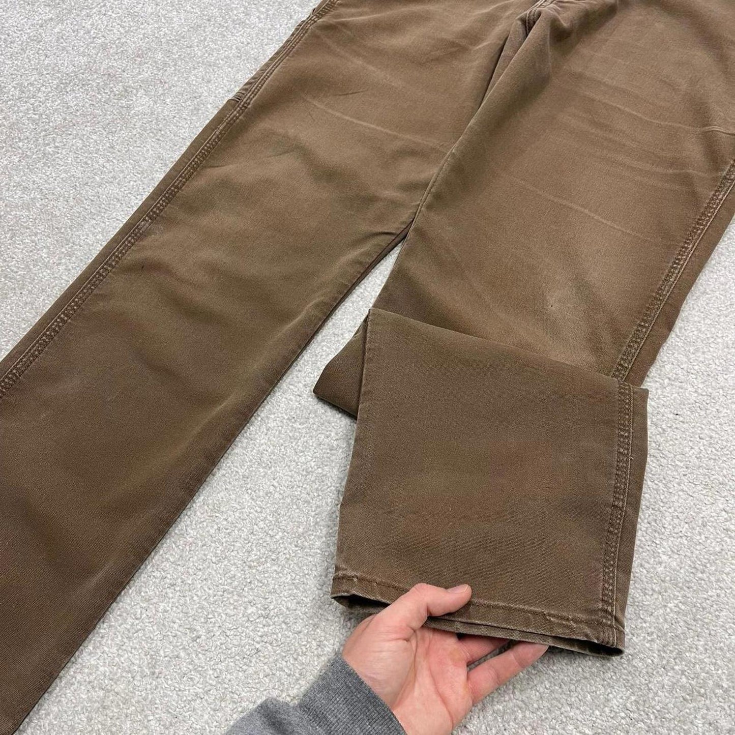 90s Dickies carpenter jeans workwear W36L34 00s skate style brown canvasy worker cargos