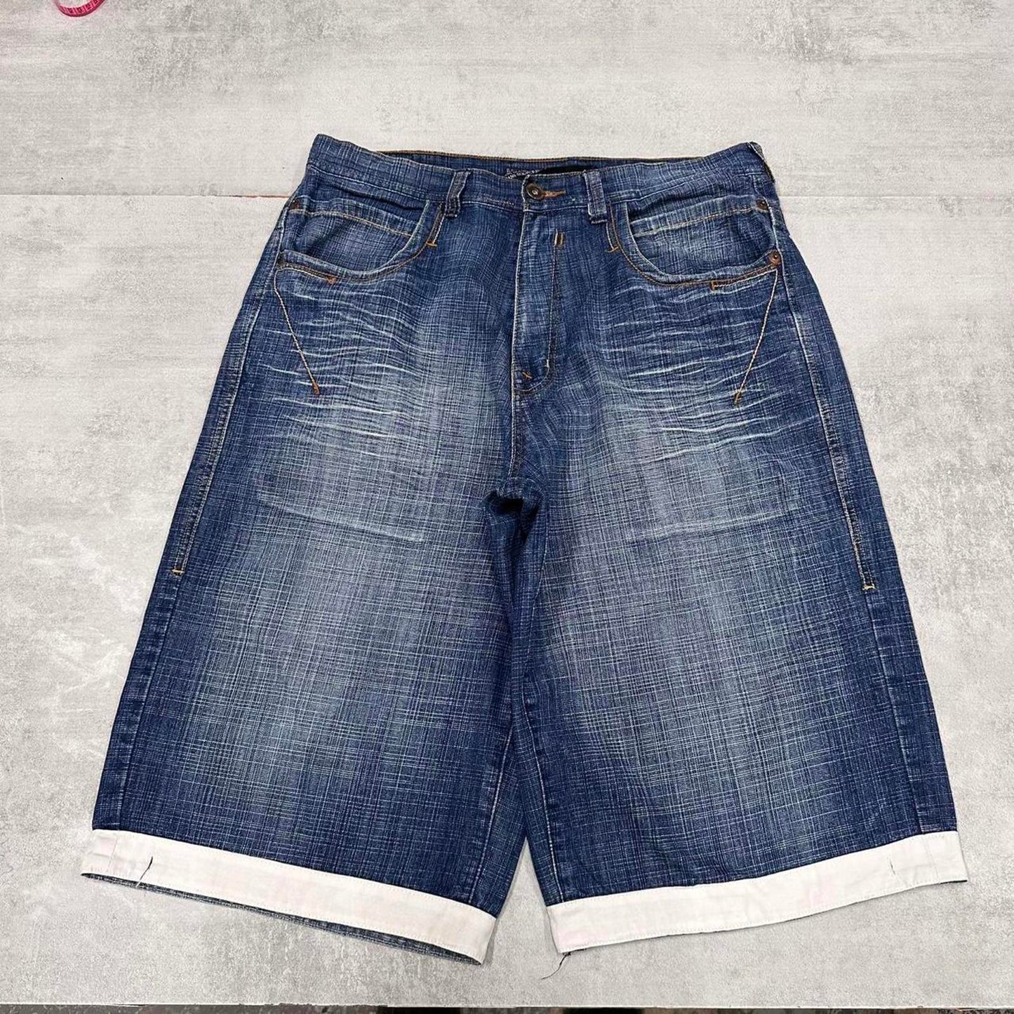 Mens Baggy Source Jeans shorts W36