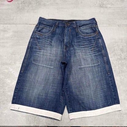 Mens Baggy Source Jeans shorts W36