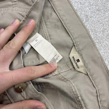 Y2k Woolrich carpenter shorts beige W34 Loose cotton summer festival jorts skater style
