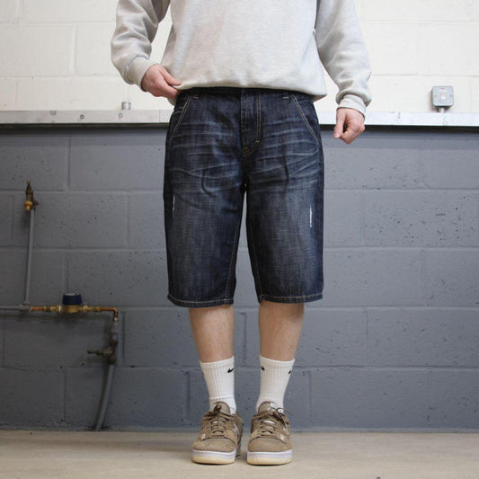 Just Jeans denim Y2k shorts blue W34 summer festival jorts skater