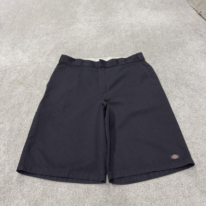 Dickies carpenter chino shorts black Loose long leg skater / surf shorts festival
