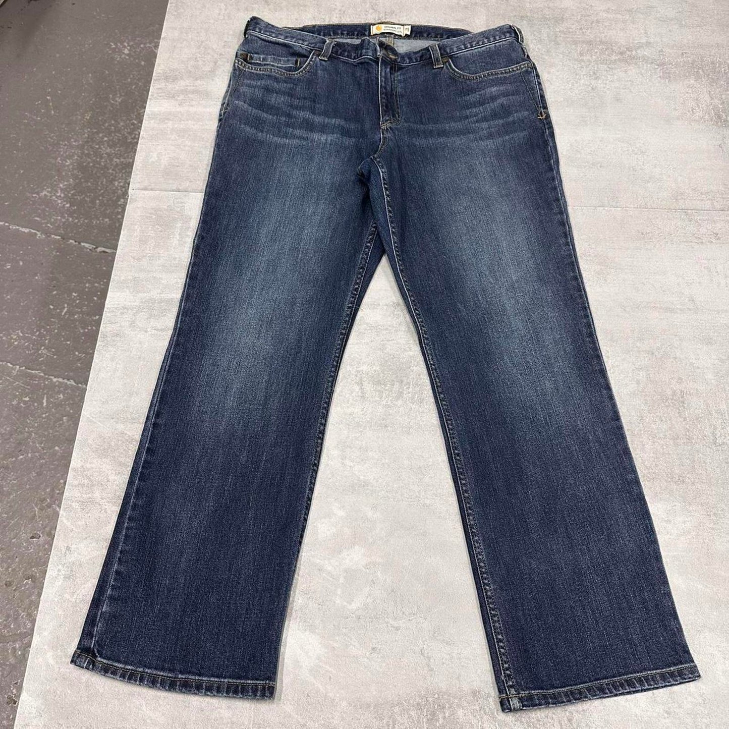 Blue Carhartt jeans size 16 short (W38) original fit straight leg denim jeans