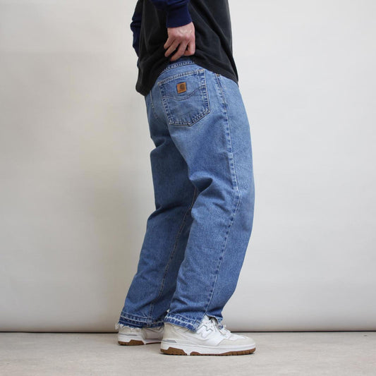 Blue Carhartt jeans W38L29 loose denim 90s style skater jeans