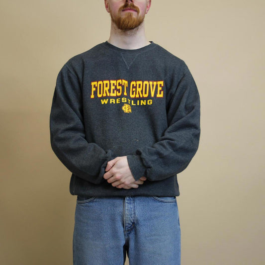 Grey vintage Russell sweatshirt M