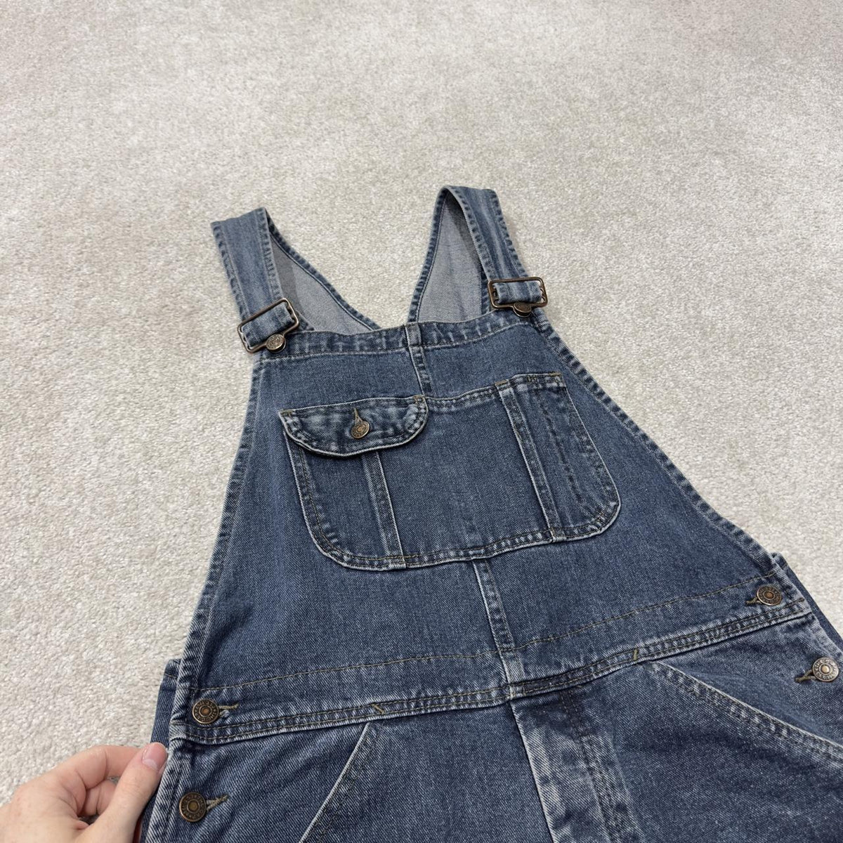 Vintage gap dungarees 00s denim overalls blue Bib & brace, adjustable straps
