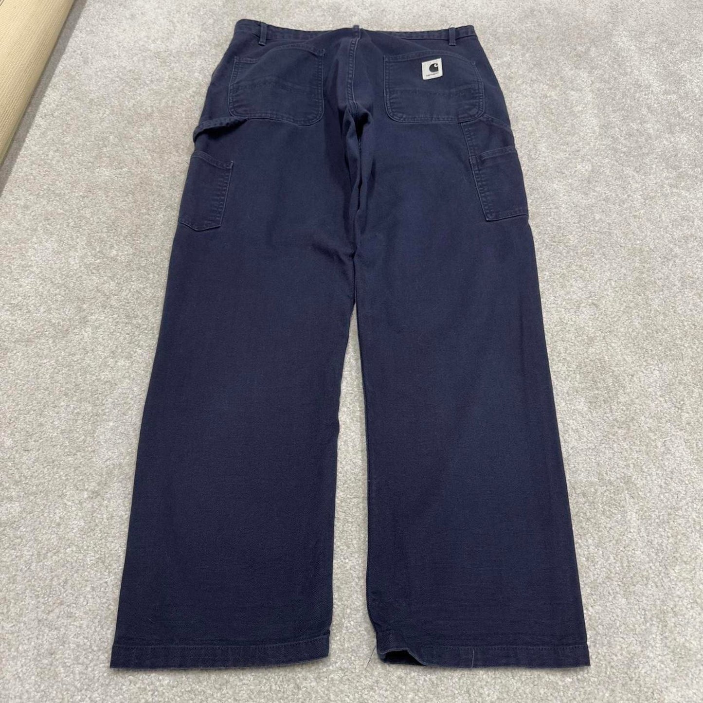 Carhartt carpenter jeans navy W34L28 90s skater style canvas cargos