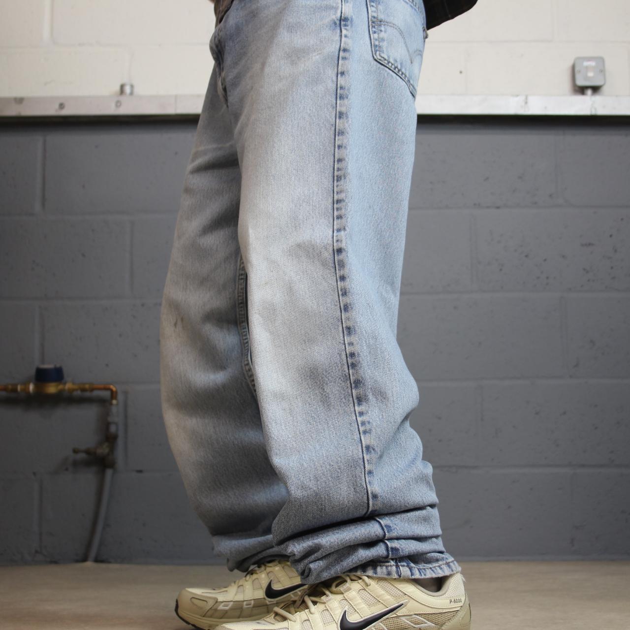 Levi’s 550 baggy jeans y2k W36L36 blue relaxed fit surf style pants red tab logo
