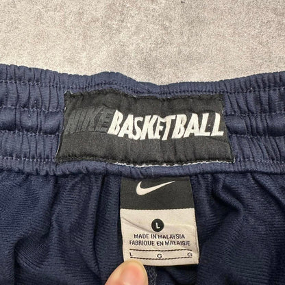 Vintage baggy Nike Basketball Trackies L Y2K loose leg swoosh logo
