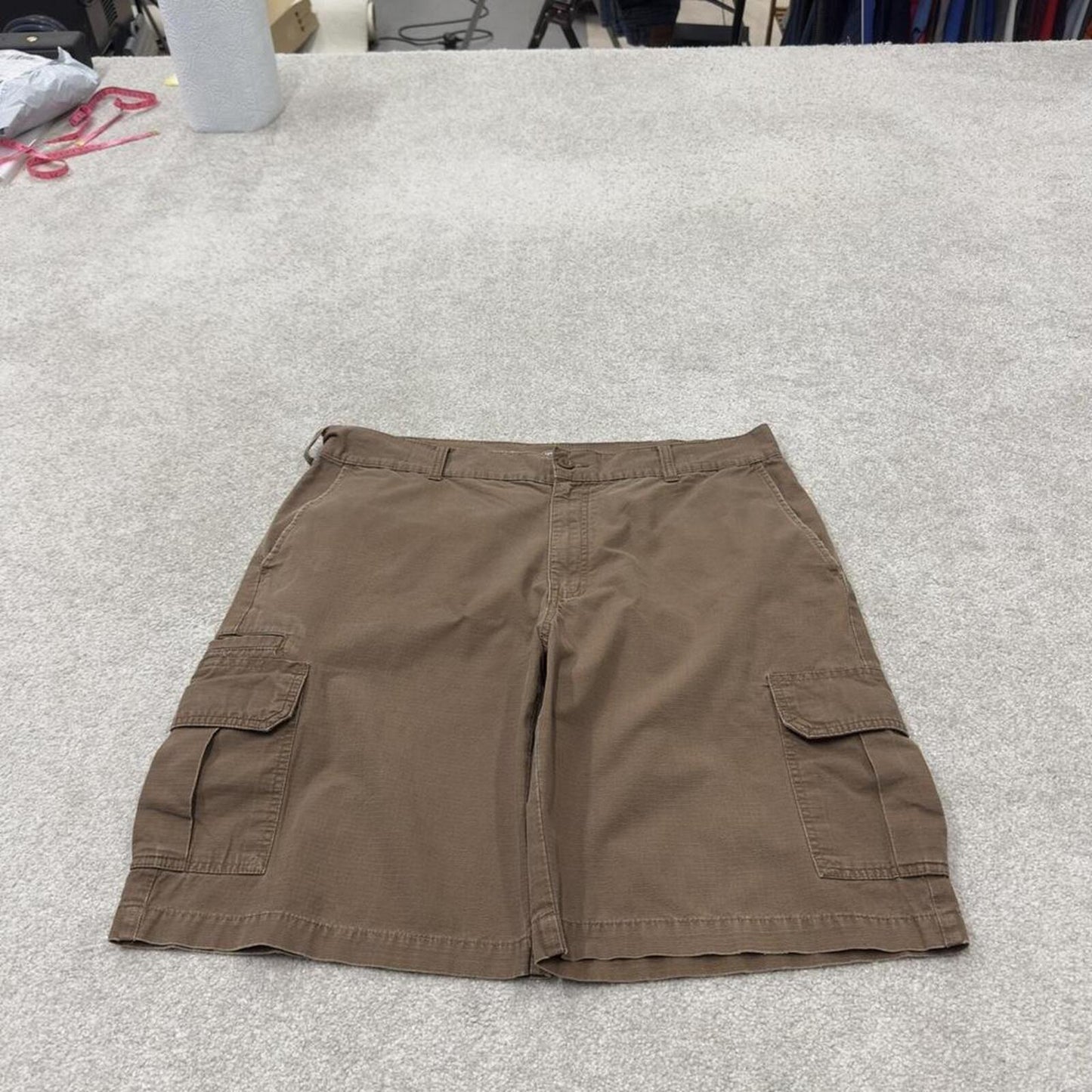 Dickies baggy cargo shorts y2k brown Chino style skater shorts loose leg festival