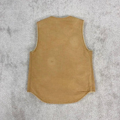 Tan vintage 1985 Carhartt Gilet XS
