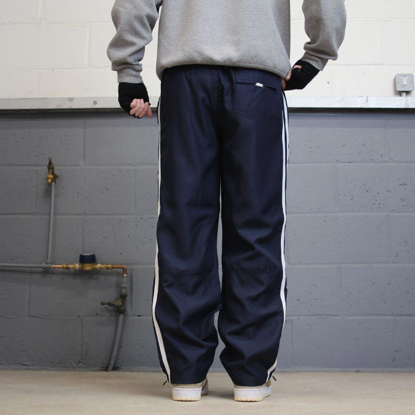 00s Starter tracksuit bottoms navy small loose y2k style sportswear track pants gym wear