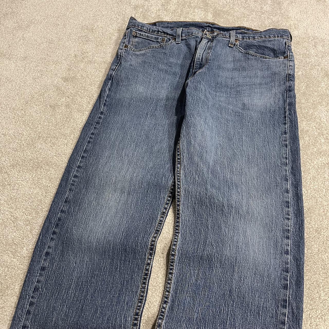 Levi's 505 straight fit jeans y2k blue Regular straight leg denim pants red tab logo