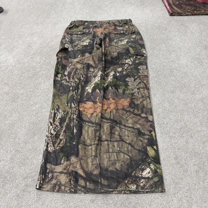 Field & stream mossy oak camo cargo pants medium khaki straight camouflage hunting utility trousers
