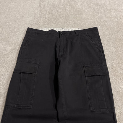 Levi’s cargo pants straight leg y2k W36L30 black Chino style skate work trousers