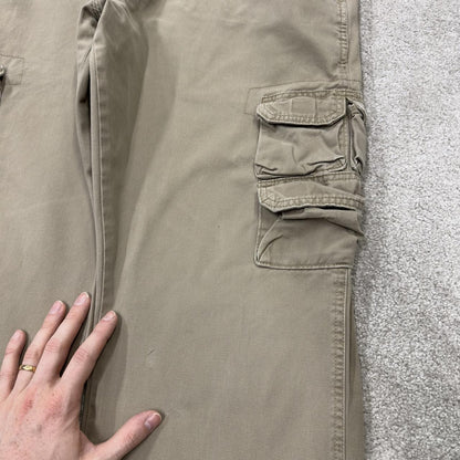 Wrangler cargo pants relaxed y2k khaki Loose straight leg skater work pants