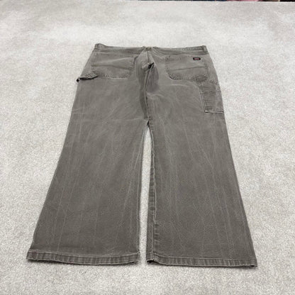 90s Dickies carpenter jeans W42L30 00s skate style khaki thick canvas workwear cargos