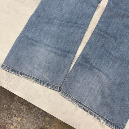 Loose Blue Rocawear jeans W38 L34 90s style hip hop jeans embroidered design