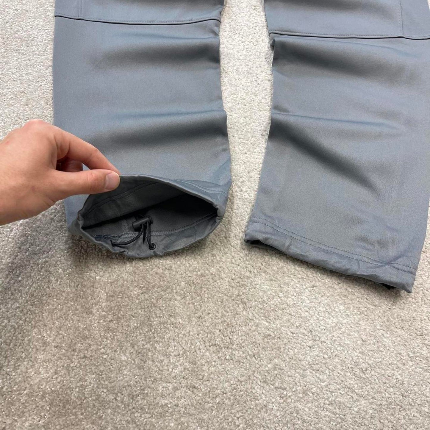 Grey loose Nike joggers Small y2k style Dri-Fit sweatpants Swoosh logo track pants