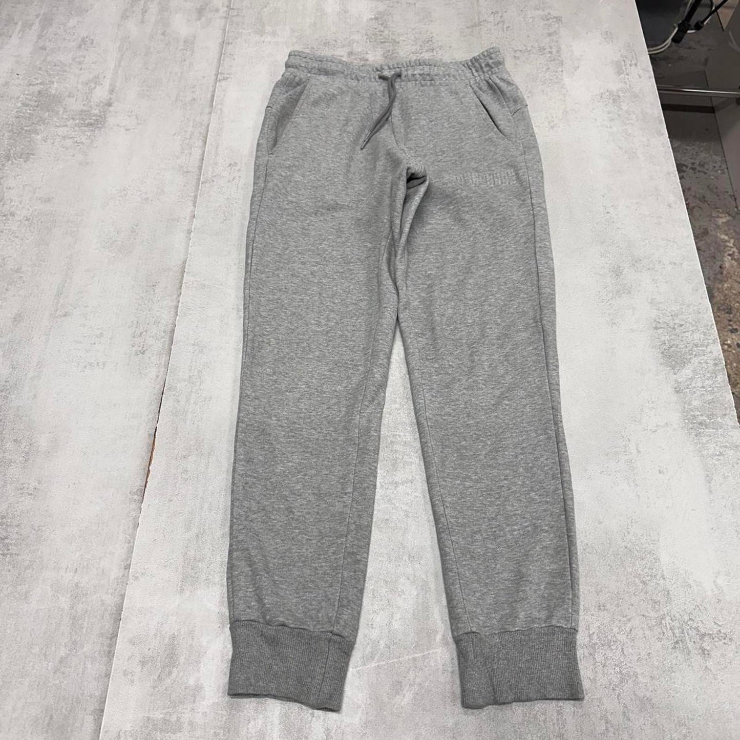 Y2k Grey Puma joggers S gym comfy sweatpants drawstring waist