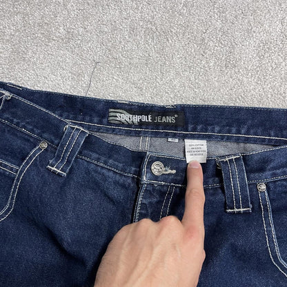 Southpole extra baggy carpenter jeans y2k W40L33 navy blue