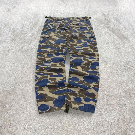 Y2K camo Carhartt aviation pants khaki Straight leg camouflage utility workwear trousers
