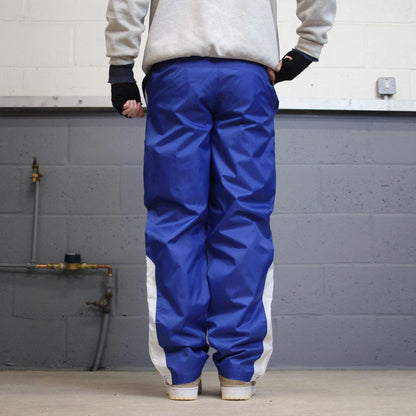 Y2k Champion tracksuit bottoms blue Small mens loose 00s joggers logo trackies sporty style
