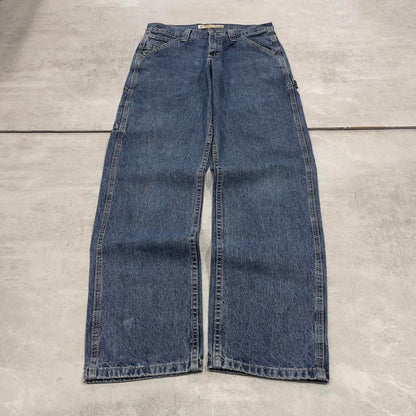 Baggy Lee carpenter jeans W31L33 blue denim loose y2k style cargo trousers