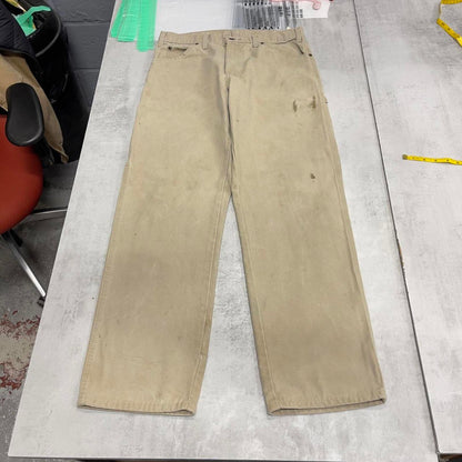 Dickies carpenter jeans W33 L32 beige canvasy skater style carpenters