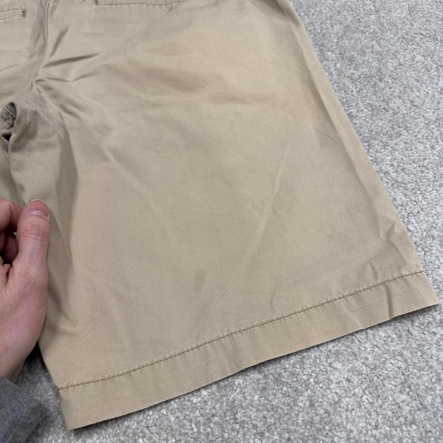 Y2k Lee loose chino drawstring shorts beige Floaty leg summer festival shorts preppy