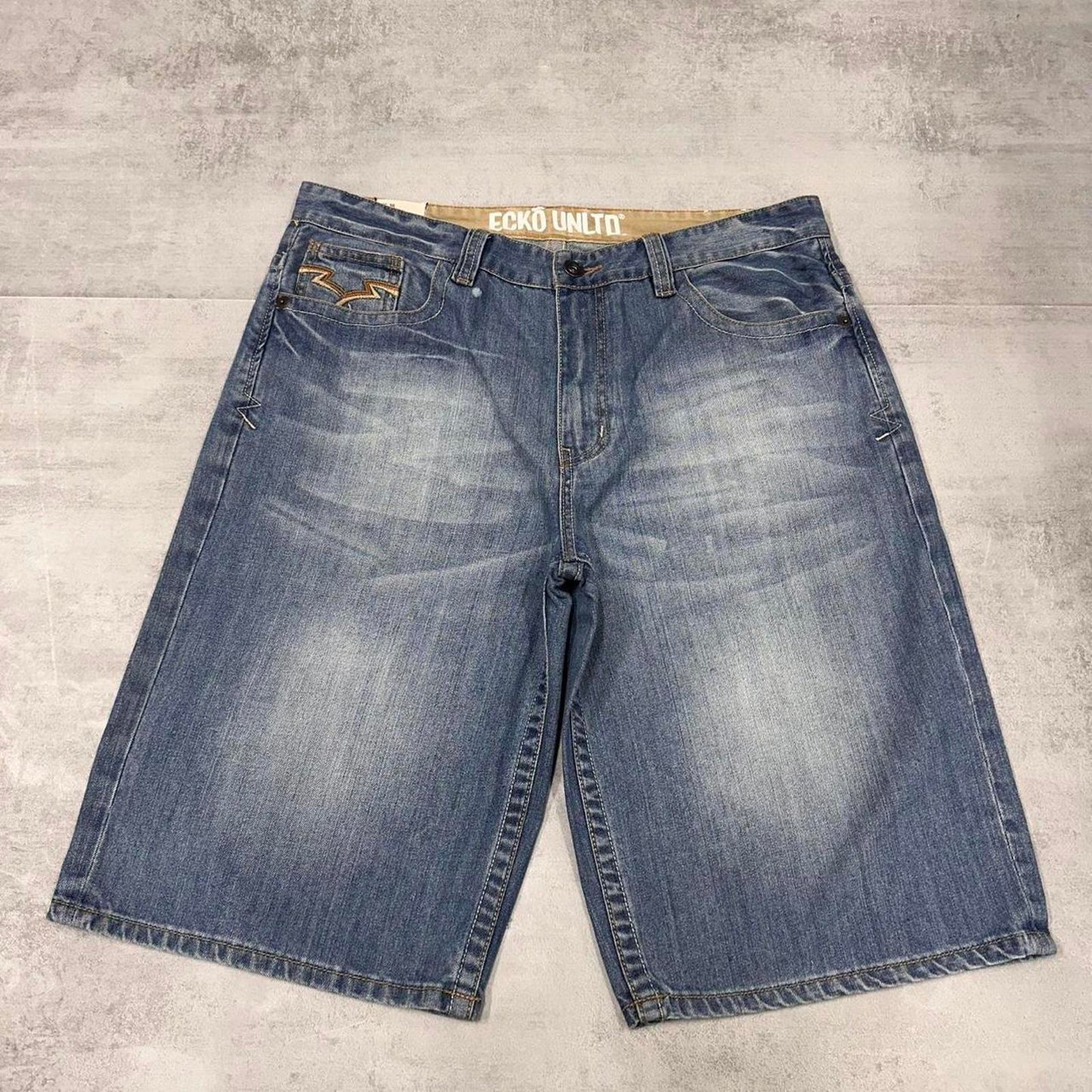 Baggy Ecko Unltd denim shorts W38