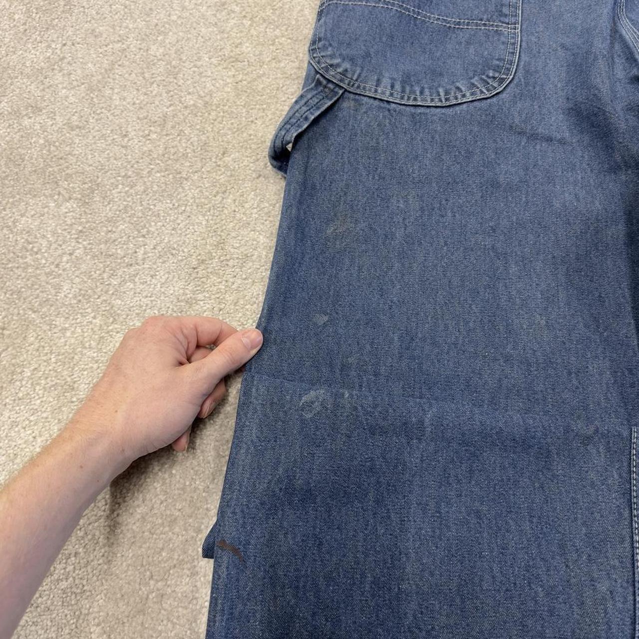 Vintage dungarees denim overalls blue Red Kap workwear bib & brace utility