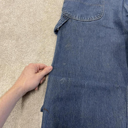 Vintage dungarees denim overalls blue Red Kap workwear bib & brace utility